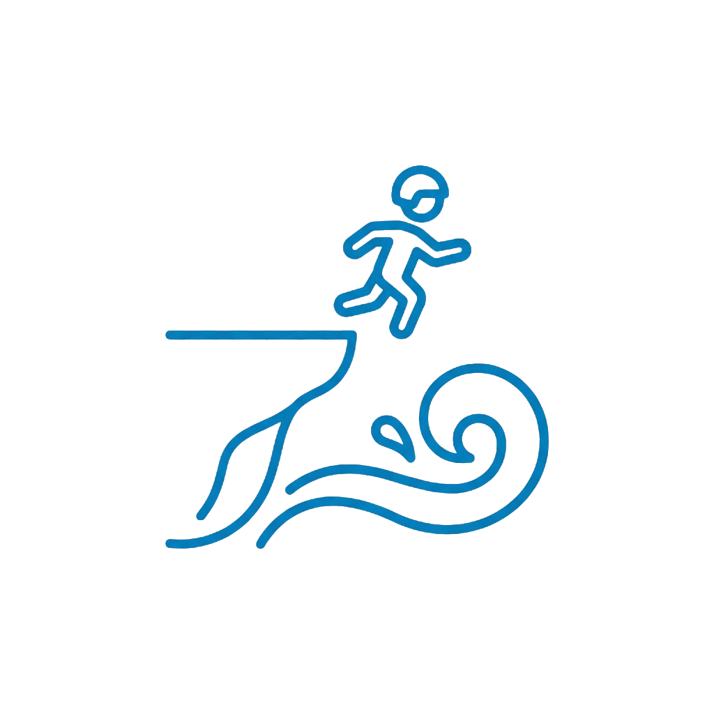 Jumping off cliffs and snorkelling close to Jho'La Surf Camp Algarve